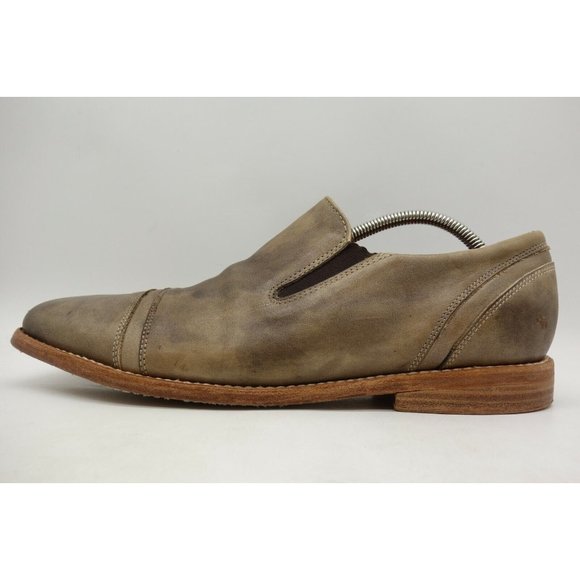 Bed Stu Cobbler Series Brown Leather Cap Toe Slip On Loafers Shoes Men\'s 12 main image 12